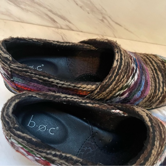BOC Yarn Colorful BOHO Clogs Size 8.5 - Picture 7 of 7